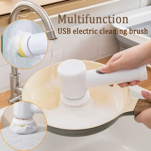 Handheld USB charging 5 in 1 Magic Brush/Kitchen and Home cleaner