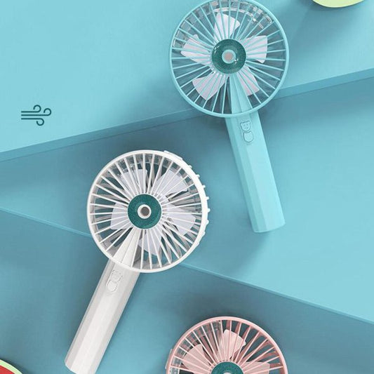 Handheld Fan With Water Mist Spray